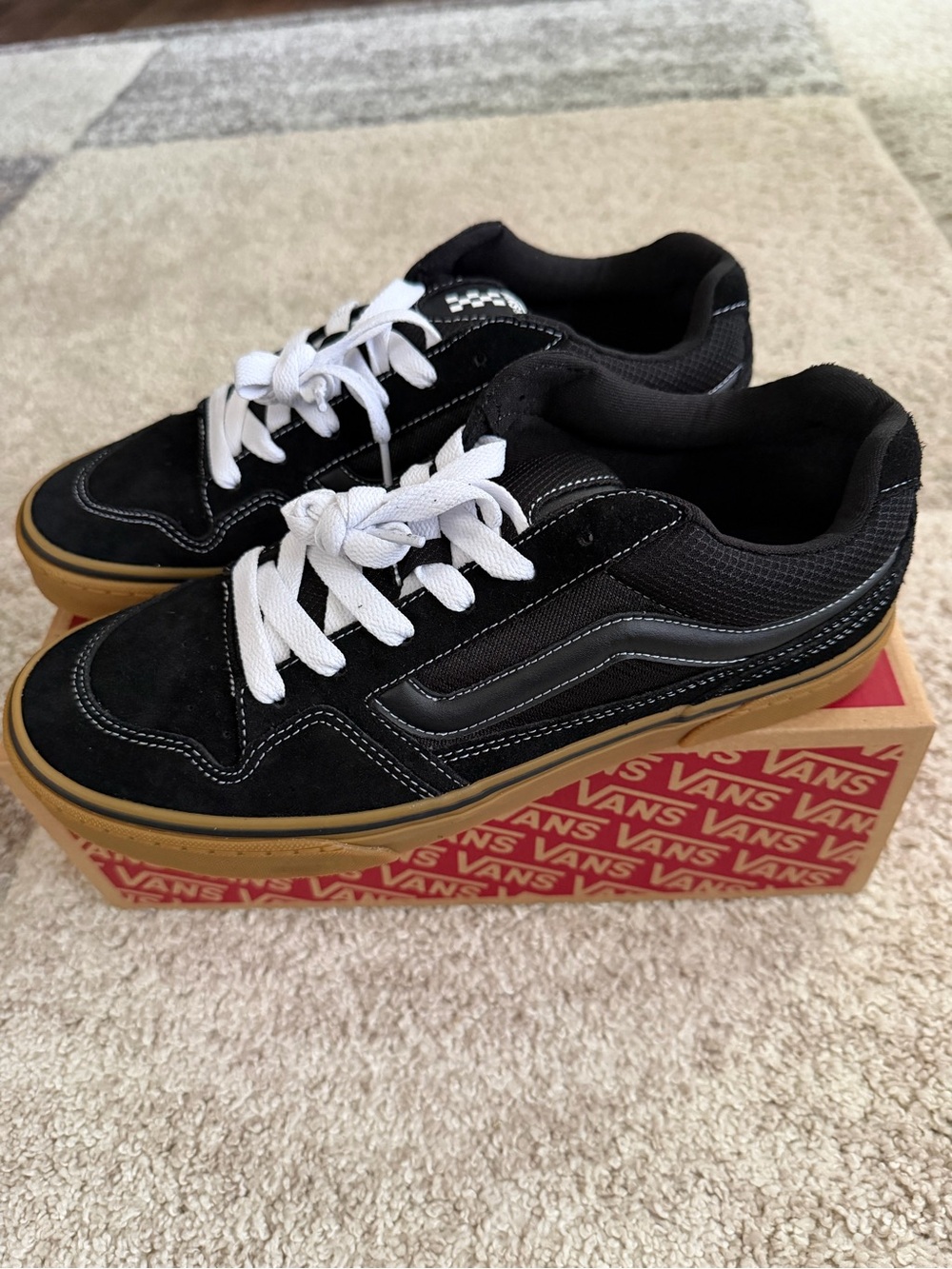 Vans Caldrone Suede Mesh Black/Gum Men’s Size 11 NEW